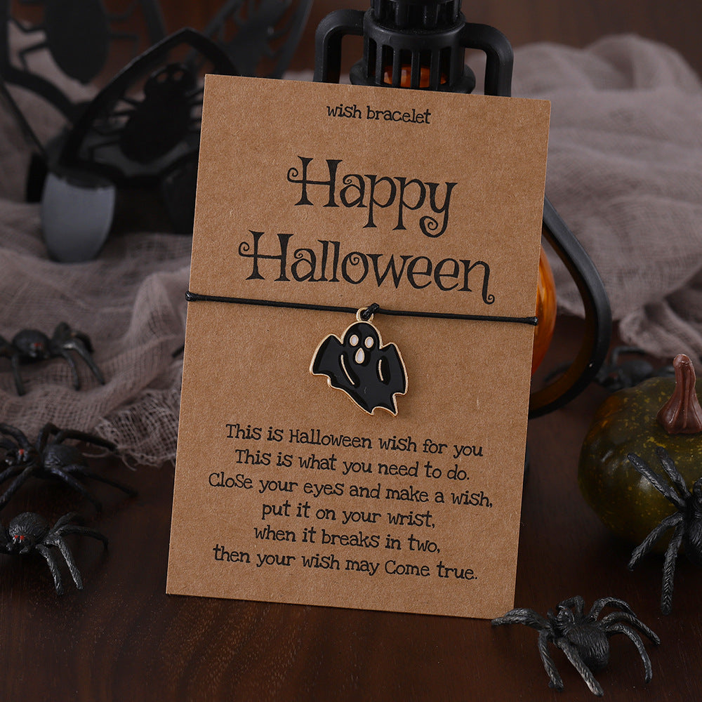 Wholesale  Series Pumpkin Ghost Skull Braided Bracelet